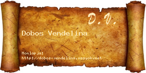 Dobos Vendelina névjegykártya